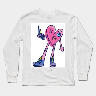 back to 2000s heart Long Sleeve T-Shirt